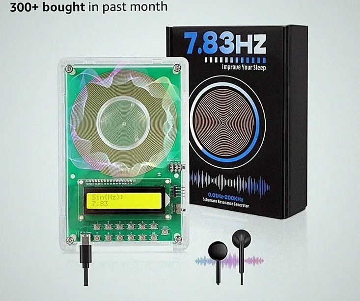 7.83Hz Schumann Resonance Healing Generator - USB-C Powered for Sleep & Relax...
