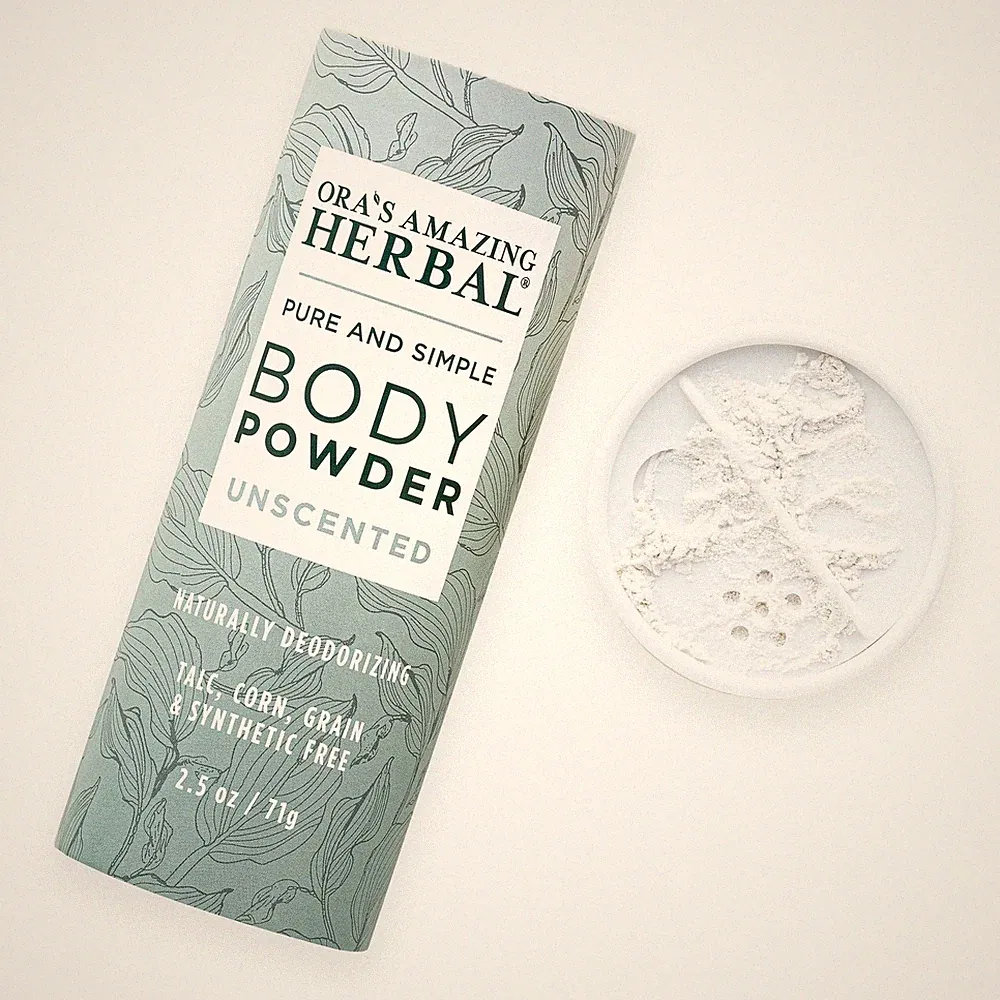 Amazing Herbal Fragrance Free Body Powder for Women Men