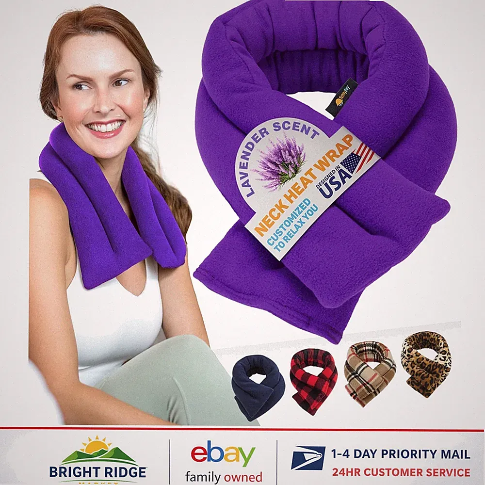 Ergonomic Neck and Shoulder Wrap, Lavender Aroma for Comfort and Pain Relief