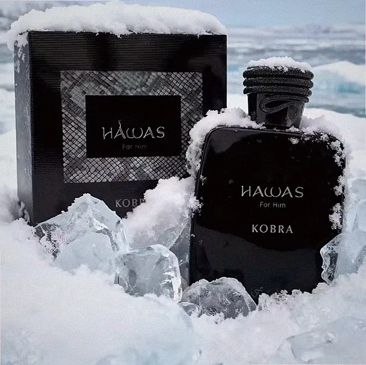 Hawas Kobra Eau de Parfum Spray Herbal Wood Fragrance 3.4 fl oz