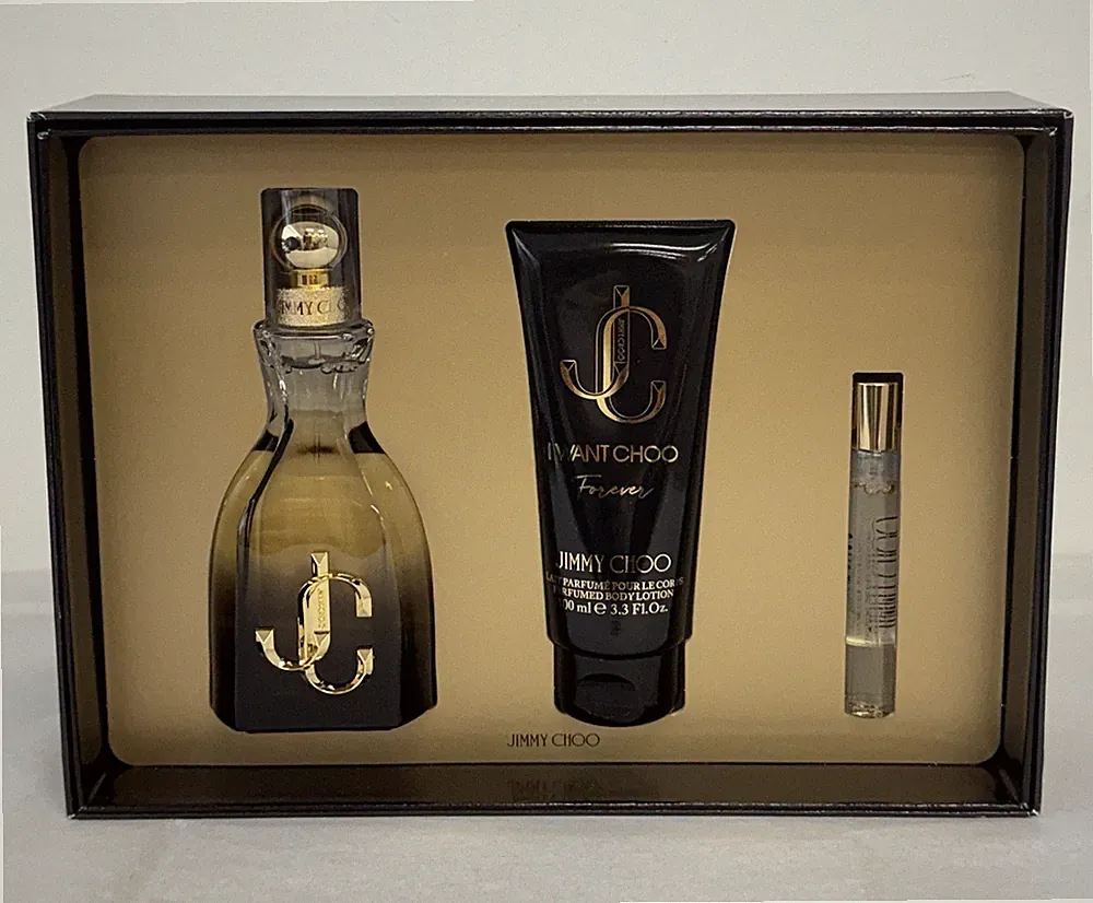 I WANT CHOO FOREVER | Women's 3 Pcs Gift Set: 3.3+0.25 Oz EDP Spy+3.3 B.Lotion