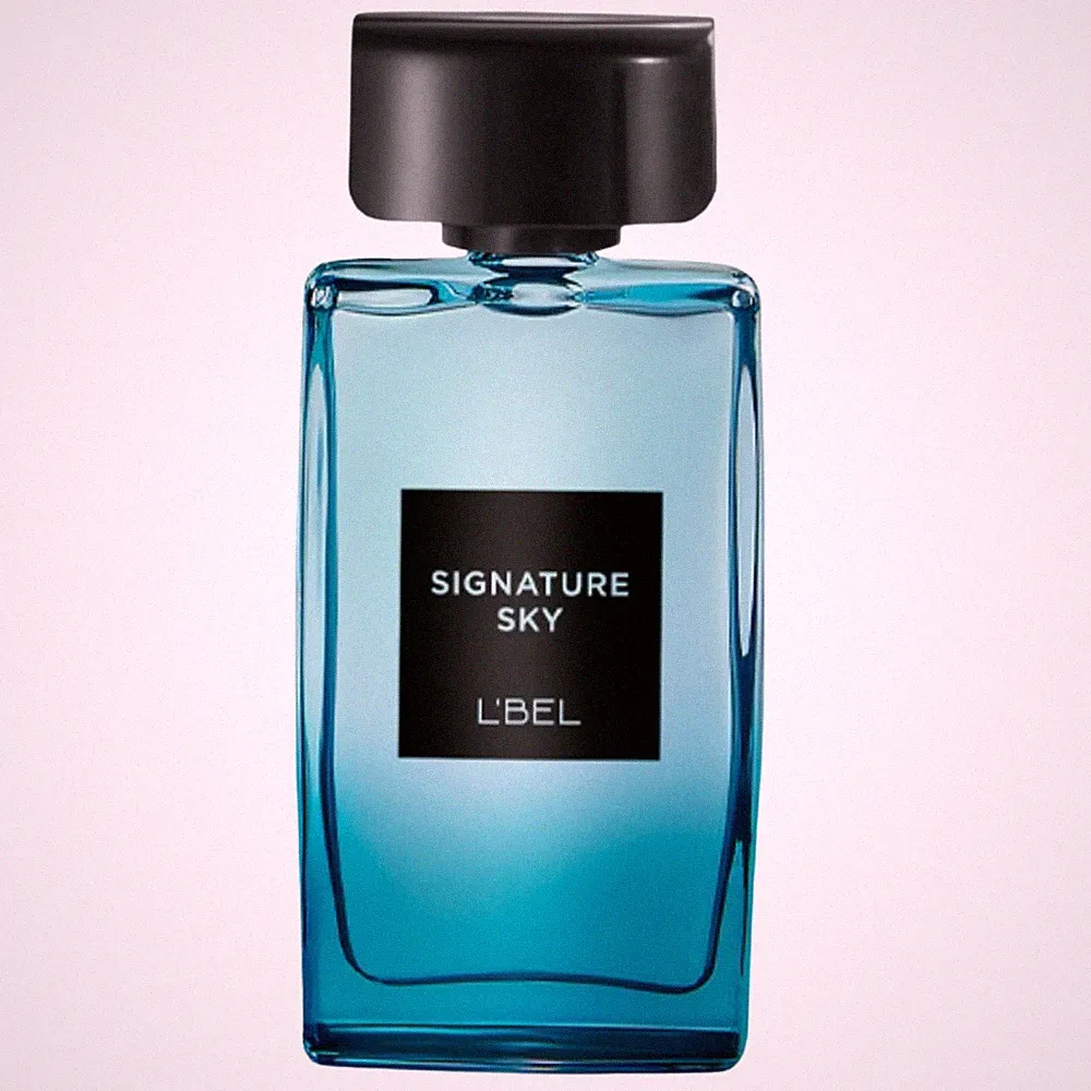 L'Bel Signature Sky Travel Size Men Perfume, Sensual Lavanda & Atlas Cedar