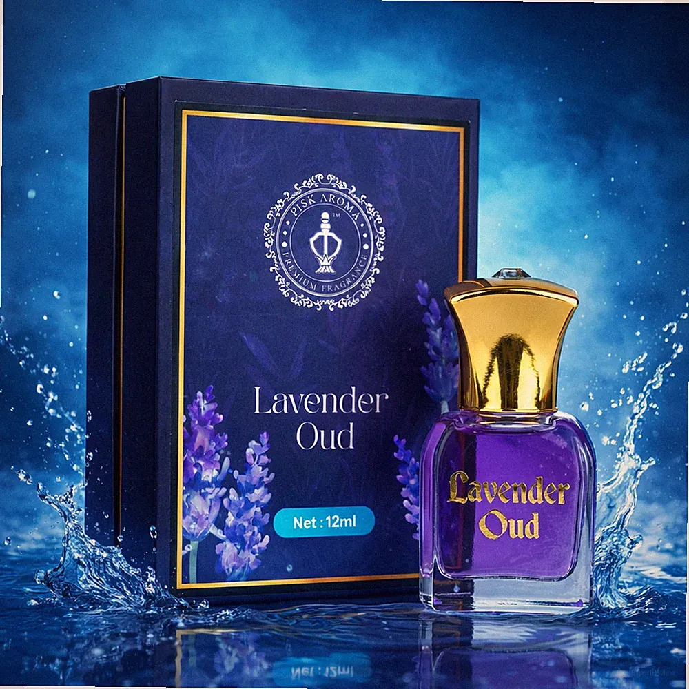 Lavender Oud Attar • Floral Oud Perfume Oil • Long Lasting • Unisex Fragrance