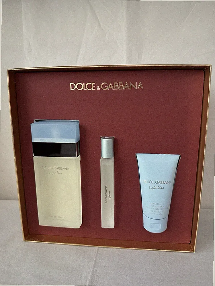 LIGHT BLUE by Dolce & Gabbana | Women's 3 Pcs Gift Set: 3.3+0.33 EDT+1.7 B.Cream