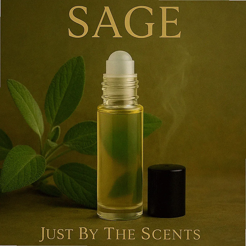 Sage Type Fragrance Body Oil 1/3 Oz Roll-On | Herbal & Earthy Scent